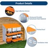 Chicken Nesting Box, Metal Nest Boxes for Chicken, Chicken Laying Box with Chicken Perch, Roll Away Nest Box for Chicken Coop - 3 of 4