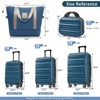 Sapphtopaz 20"24"28" Hardshell ABS Luggage Set, Lightweight ABS Dual Spinner Suitcase with TSA Lock,Airline-Approved Checked Travel Suitcases - 2 of 4