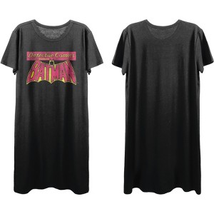 Batman Core Detective Comics Women's Black T-Shirt Dress - 1 of 2