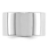 Black Bow Jewelry 12mm 14K White or Yellow Gold Lightweight Flat Standard Fit Band - 2 of 4