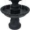 Sunnydaze 52"H Electric Fiberglass and Resin 4-Tier Pineapple Top Outdoor Water Fountain - 2 of 4