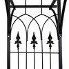 vidaXL Garden Arch, Arch Trellis for Climbing Plants Weddings Parties, Heavy-Duty Construction, Weather-Resistant, 80.3" H x 78.7" W Black - 4 of 4