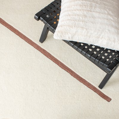 Ivory Elegance 8' x 10' Handmade Tufted Wool Rectangle Area Rug
