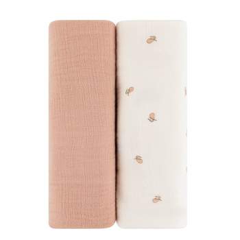 Ely's & Co. Cotton Muslin Swaddle Blanket  2 Pack