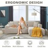 L-Shape Sectional Sofa with Memory Foam, Right-Facing Oversized Chaise, 2-Seat Cloud Couch for Living Room, Breathable Fabric, No Assembly Required - 3 of 4