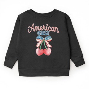 The Juniper Shop American Girly Cherries Coquette Youth Sweatshirt - 1 of 4