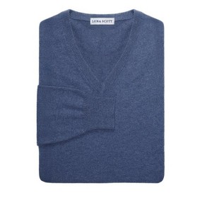 Lona Scott Men's Pure Cashmere V-Neck Sweater - 1 of 4