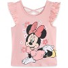 Disney Minnie Mouse Girls 5 Piece Set with 2 Tops, Leggings, Shorts & Scrunchie for Toddlers & Big Kids - Size 2T - 3 of 4