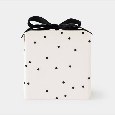 Cream and Black Scattered Dot Gift Wrap - Sugar Paper™