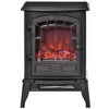 HOMCOM Free standing Electric Fireplace Stove, Fireplace Heater with Realistic Flame Effect, Overheat Safety Protection, 750W / 1500W - 4 of 4