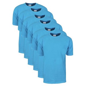 6 Pack Shaka Wear Men's Max Heavyweight Short Sleeve Crew Neck T-Shirt - 1 of 4
