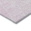 Pink And Ivory Geometric Washable Indoor Outdoor Area Rug - 4 of 4