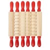 READY 2 LEARN™ Mini Textured Wooden Rolling Pins - Set of 6 - 2 of 4