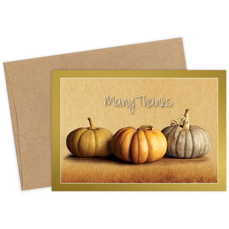 50ct Fall Pumpkins Thank You Note Cards, 2 of 4