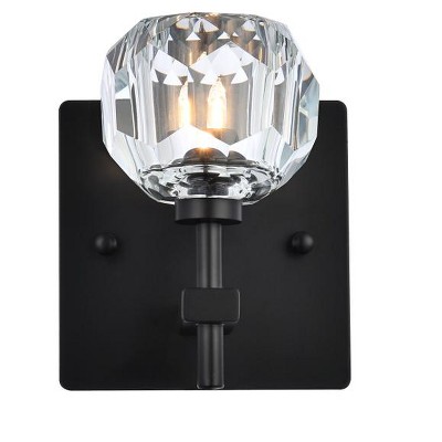 Elegant Lighting Graham 1 Light Wall Sconce in Black