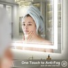 Apmir Super Bright 192 LEDs/m Front LED Lighted Anti-Fog Tempered Glass Bathroom/Vanity Mirror with ETL & 3-Year Warranty - 4 of 4
