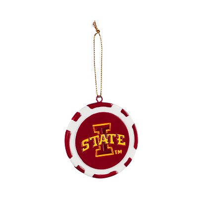 Evergreen Game Chip Ornament, Iowa State University