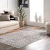 Nuloom Via Geometric Striped Pet Friendly Machine Washable Area Rug, 4' x 6', Grey - 2 of 4