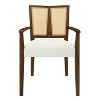 Okak Set of 2 Upholstered Rattan Woven Back Dining Chair Without Arm,Wooden Accent Dining Chairs for Dining Room,Kitchen - 3 of 4