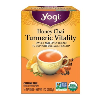 Yogi Tea - Honey Chai Turmeric Vitality Tea - 16ct