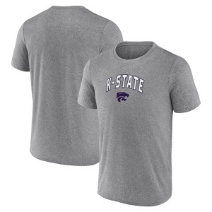 NCAA Kansas State Wildcats Men's Gray Poly T-Shirt - 1 of 3