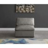 Meridian Furniture,Plush Velvet Standard Comfort Modular Armless Chair - 2 of 4