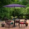 Northlight 9.75ft Outdoor Patio Market Umbrella with Hand Crank and Tilt, Purple - 2 of 4
