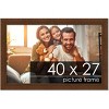 PosterPalooza | Simple Brown Picture Frame - UV Acrylic, Backing Board, Hanging Hardware Included - 2 of 4