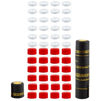 Cornucopia Brands 3oz Mini Hot Sauce Bottles, Choose Bottle Set or Replacement Parts; w/Red Caps, Dripper Inserts, and Black Shrink Bands