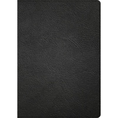 CSB Single-Column Wide-Margin Bible, Holman Handcrafted Collection, Black Premium Goatskin - by  Csb Bibles by Holman (Leather Bound)