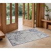 HomeRoots 3' X 5' Ivory and Blue Abstract Power Loom Worn Faded Area Rug - 2 of 4