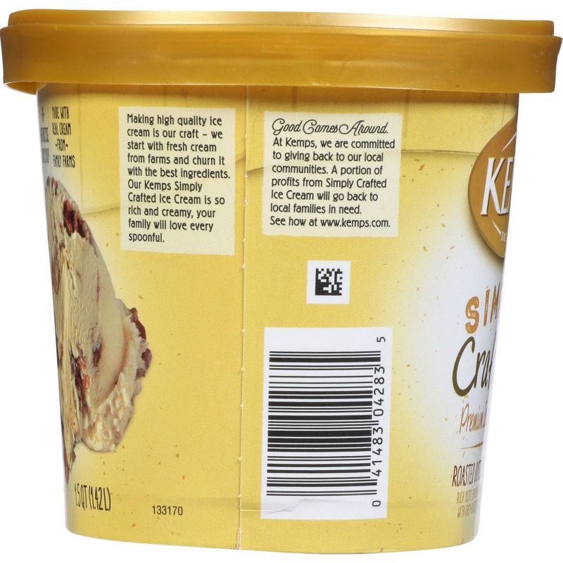 Kemps Simply Crafted Roasted Butter Pecan Ice Cream - 48oz, 4 of 7