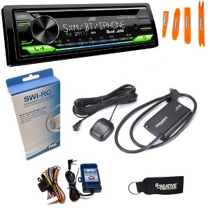 JVC KD-T910BTS - CD Receiver w/ Bluetooth, USB, Amazon Alexa + SirusXM Radio Tuner & Swi-RC Control Interface - 1 of 4