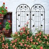JUJABU 2 Pack Metal Garden Trellis 86.7" x 19.7"  for Climbing Plants Outdoor Flower Support - 3 of 4