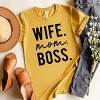 Simply Sage Market Wife Mom Boss Block Short Sleeve Tee - 2 of 4