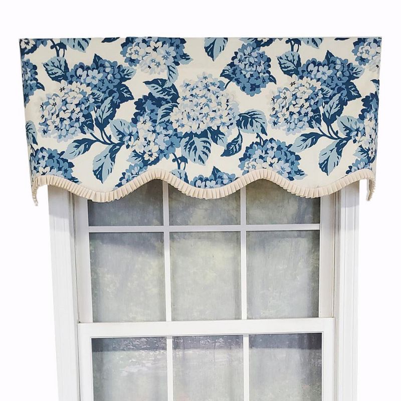 RLF Home Luxurious Modern Design Classic Summer Wind Provance Style Window Valance 50" x 16", 1 of 5