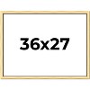 PosterPalooza | Simple Gold Picture Frame - UV Acrylic, Backing Board, Hanging Hardware Included - 2 of 4