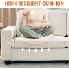 83 Inch Modern Beige Loveseat Sofa, Oversized Deep Seat 2 Seat Couch with Wide Armrest and Plush Backrest, Upholstered Couch, Comfy Cloud Couch for - 4 of 4