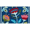 Jellybean Folk Art Flowers Doormat, 20" x 30" – Vibrant Floral Accent Rug with Handcrafted Style for Entryways or Patios - 2 of 3