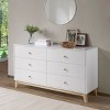60" 6 Drawer Double Kids' Dresser - Alaterre Furniture: Bedroom Furniture, MDF & Pine, White, Vertical, All Ages - 2 of 4