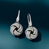 Ross-Simons Italian Sterling Silver Love Knot Drop Earrings - 3 of 4