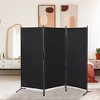 HOMCOM 3-Panel Room Divider Folding Privacy Screen Separator Partition Wall for Indoor Bedroom Office 100" x 72" - image 2 of 4