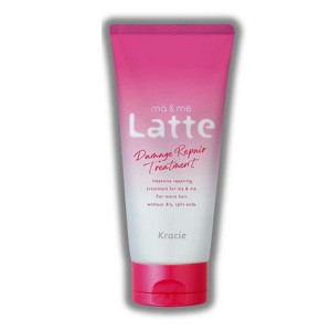 Kracie MA & ME Latte Extra Damage Care Treatment | Japanese Hair Mask for Deep Damage, Dryness (6.3 oz) - 1 of 2