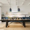 Rennnsan Eralia 10"W 1-Light Dome Aluminum Modern Dimmable Pendant in Black - 2 of 4