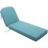 KINWELL Set of 2 Extra Thick Outdoor Chaise Lounge Cushions (5-inch Thick) - 4 of 4