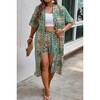 I AM A FASHION JUNKY Plus Size Two Pieces Printed Elastic Waist Sets - 2 of 4