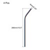 Unique Bargains Smooth Large Cocktail Coffee Juice Reusable Metal Straws 2 Pcs - 2 of 3