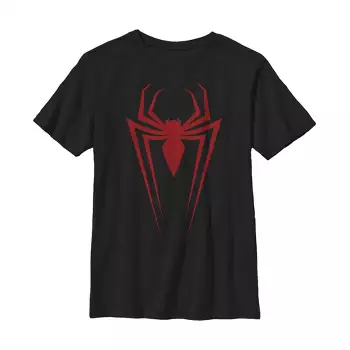 Boy's Marvel Spider-man: Into The Spider-verse City T-shirt - Black ...