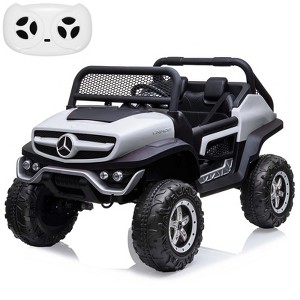 2 Seater Kids Ride On Truck 24V Ride On Toy Licensed Mercedes Benz Battery Powered Electric Vehicle for Toddles - 1 of 4