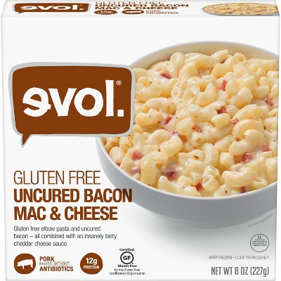 Evol Gluten Free Frozen Uncured Bacon Mac and Cheese - 8oz